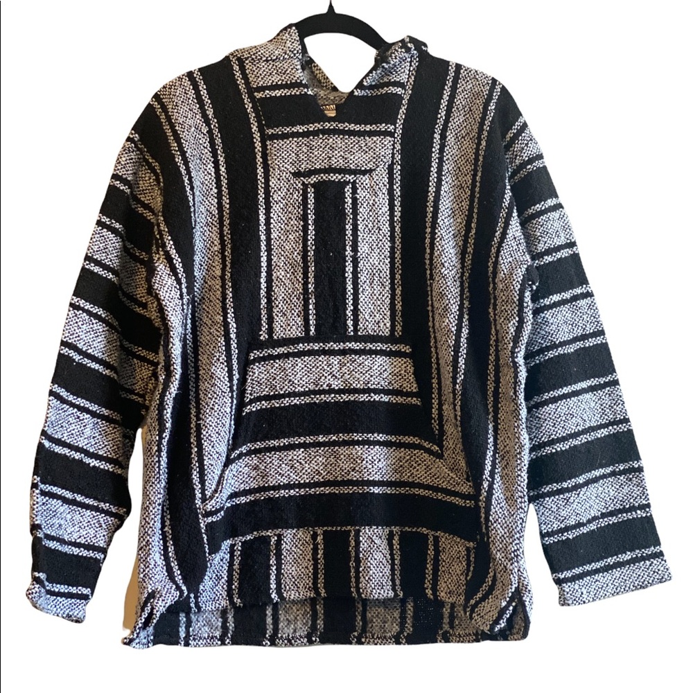 Canyon Creek striped Baja jacket size large